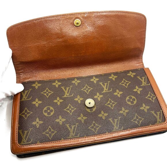 Louis Vuitton Monogram Clutch Pochette Dame GM Purse Vintage 1983 - Picture 9 of 15